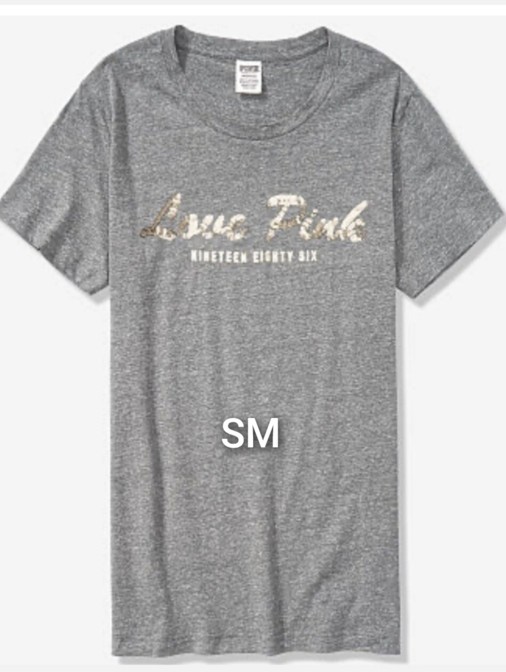 SZ SMALL VS PINK BLING CAMPUS TEE.